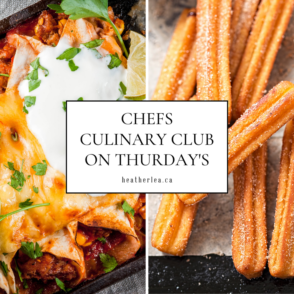 May 11 Beef Enchiladas with Esquites [OPTIONAL Churros]