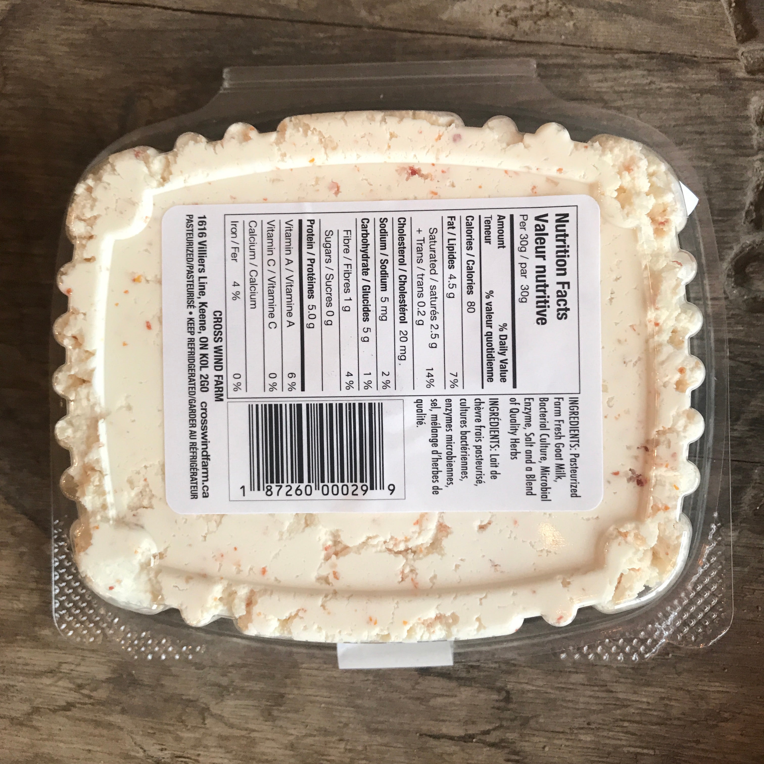 Crosswind Farms Artisan Chèvre  - Italian Garlic Blend
