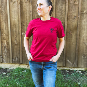 Tiny Cow Red Shirt Unisex | Adult