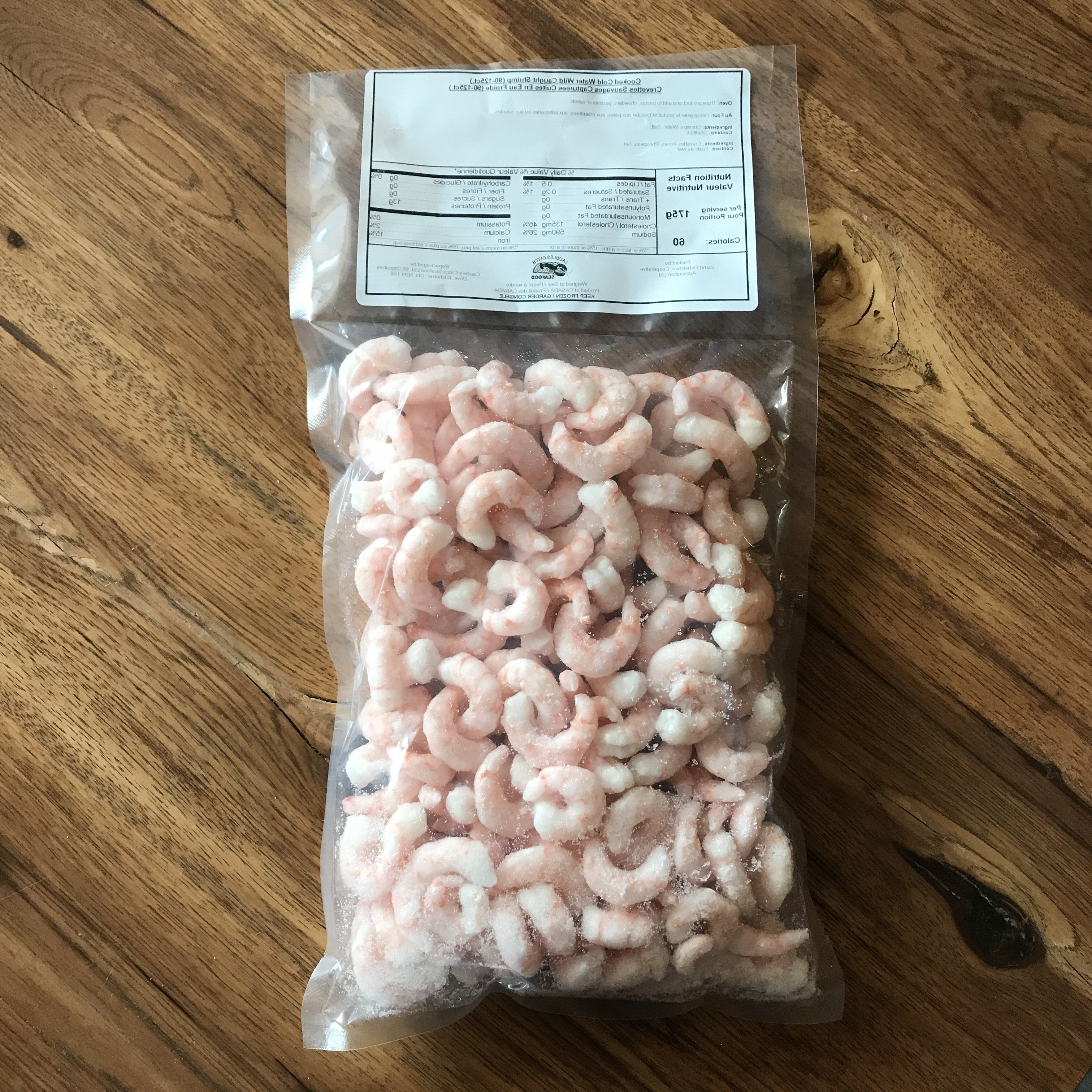 Cooked Cold Water Wild Caught Shrimp (90-125 ct.)