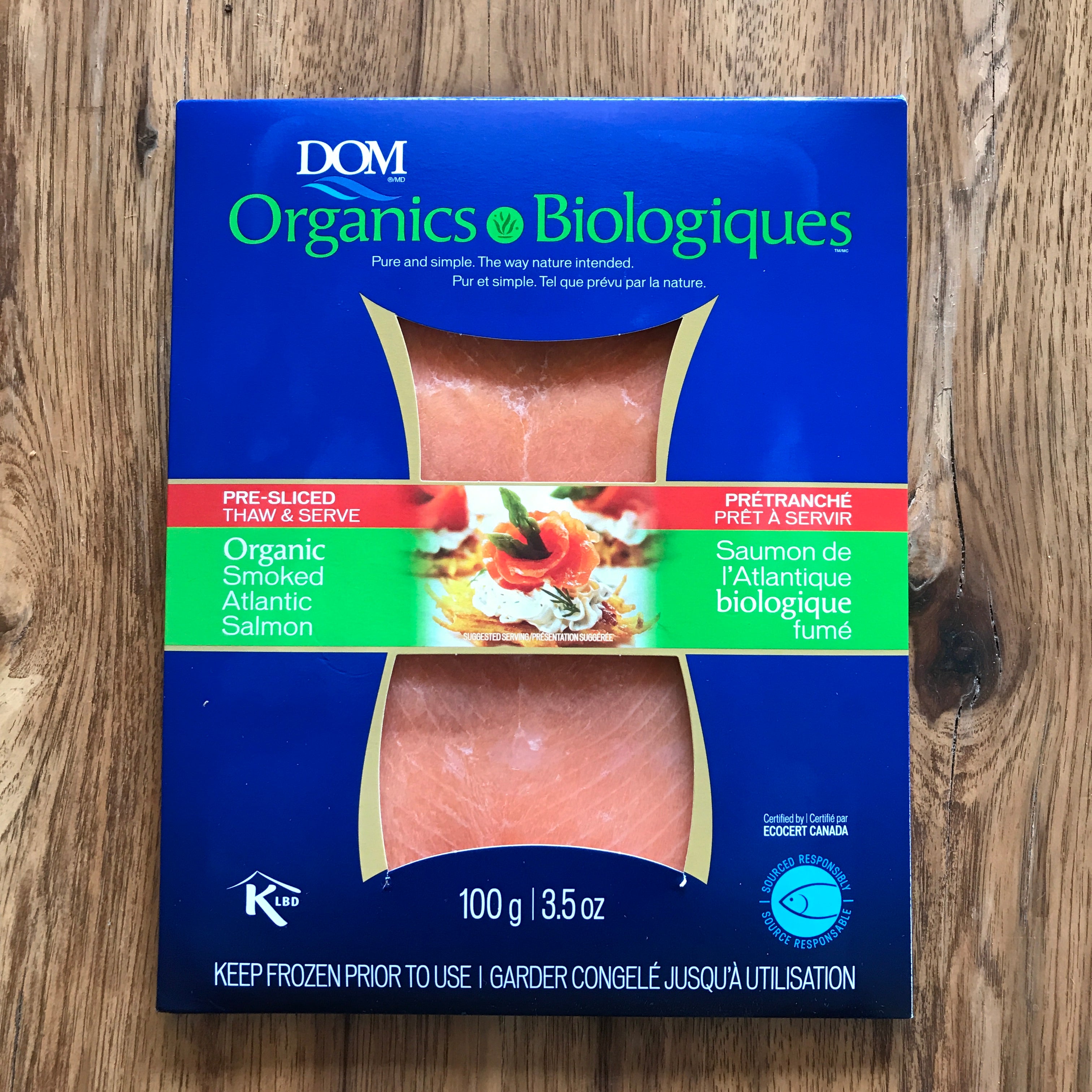 DOM Organics Smoked Atlantic Salmon