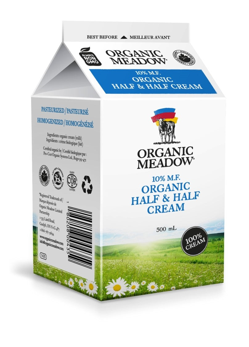 Half & Half Cream | Organic Meadow