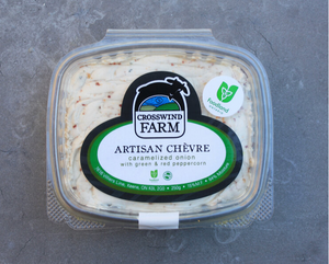 Crosswind Farms Artisan Chèvre  - Caramelized Onion with Peppercorn