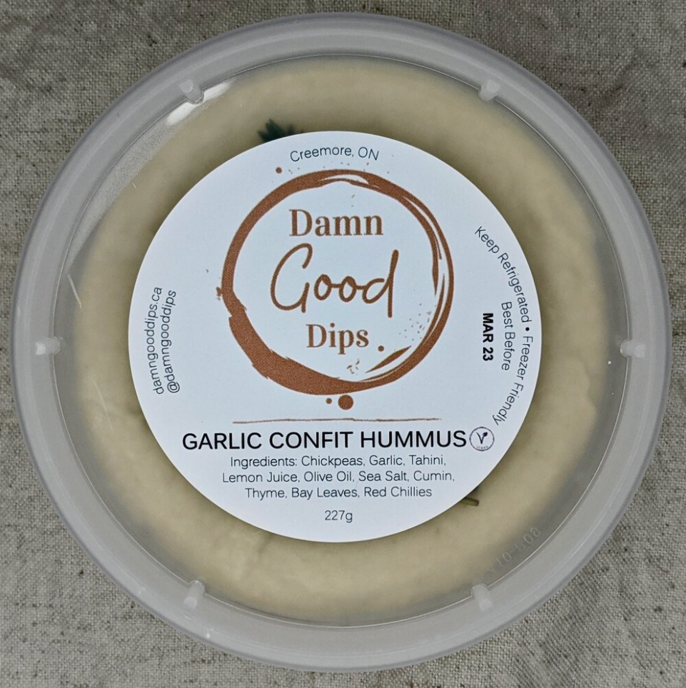 Garlic Confit Hummus | Damn Good Dips