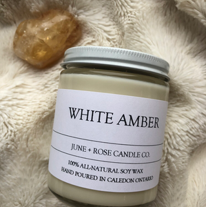 White Amber | June+Rose Candle Co