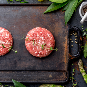 Angus Beef Burgers: Seasoned PKG of 4