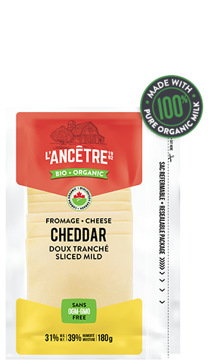 Sliced Organic Mild Cheddar | Fromagerie L'Ancetre
