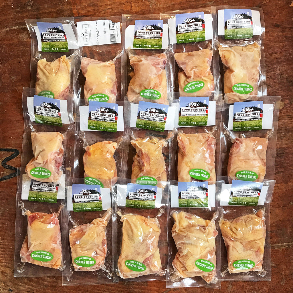 5 lb Chicken Thighs Butcher Box (bone-in, skin-on)