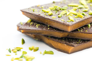 Lemon Pistachio Toffee | SOMA Chocolate